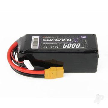 6S 5000mAh 22.2V 50C XT90 Radient LiPo RDNB50006S50XT90