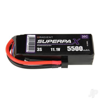 3S 5500mAh 11.1V 30C Deans (HCT) Radient LiPo RDNB55003S30H