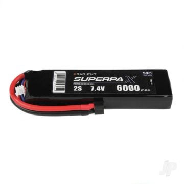 2S 6000mAh 7.4V 50C Deans (HCT) Radient LiPo RDNB60002S50H