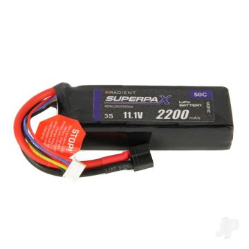 3S 2200mAh 11.1V 50C Deans (HCT) Radient LiPo RDNL22003S50H