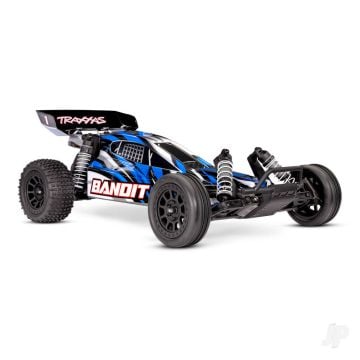 Traxxas Bandit HD 1:10 2WD RTR Buggy, BlueX (+ TQ 2-ch, XL-5, Titan 550, 7-Cell NiMH, 4A USB-C Charger) - TRX24254-8-BLUEX