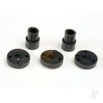 Traxxas Piston head Set (2-hole (2 pcs) / 3-hole (2 pcs)) / shock mounting bushings and washers (2 pcs) (Big Bore shocks) TRX2669