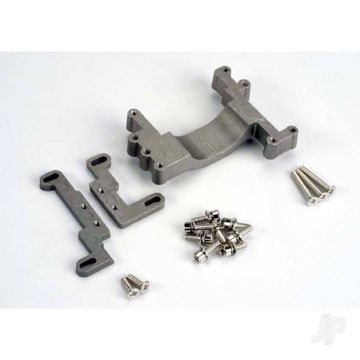 Traxxas Engine mount, 2 piece, aluminium ( with screws) (N. Stampede) TRX4160