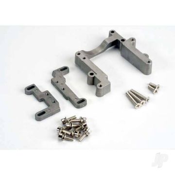 Traxxas Engine mount, 2 piece, aluminium ( with screws) (N. Rustler / Sport) TRX4460