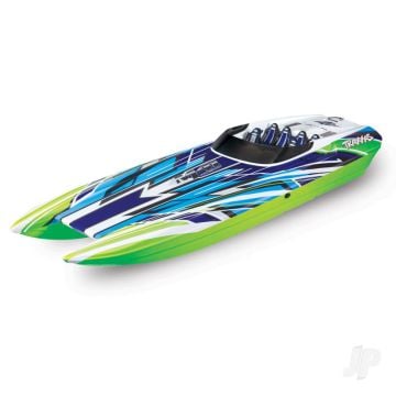 Traxxas Catamaran GreenX Race Boat DCB M41 Widebody 1:10 40in