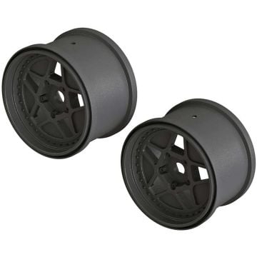 MT 3.8 Wheel 17mm Hex Blk OUTCAST 4x4 (2) Z-AR510113