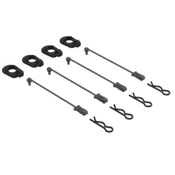 Arrma Body Clip Retainers 1/5 Scale (Black, 4) Z-ARA390294