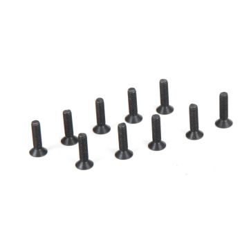 Flat Head Screws, M2.5 x 10mm (10) Z-TLR235007