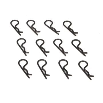 Body Clips, Black (12): 22 Z-TLR8202