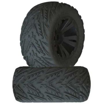 Arrma Dboots MINOKAWA LP 4S Tyre Set Glued (Black) (2PCS) Z-AR550049
