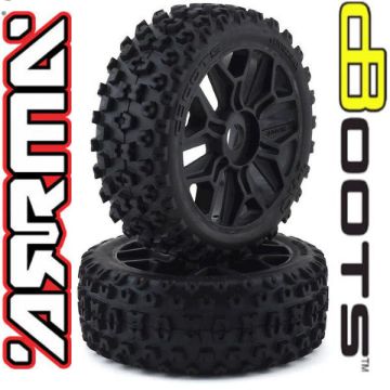 Arrma Typhon 3s dBoots 2HO Tyre Set Glued (Black) (2) Z-AR550057