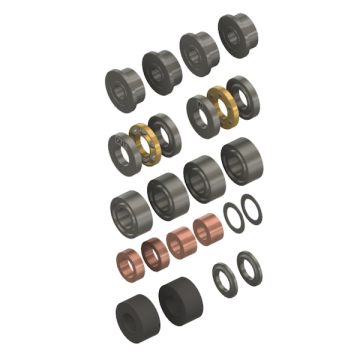 LOGO 200 Bearing/Damper Set, Rotor Head MIK05405