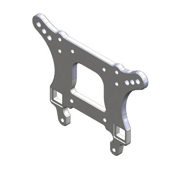 Corally Shock Tower 4Mm, Aluminum Front 1 Pc