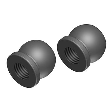 Corally Threaded Ball 6Mm, Steel 2 Pcs