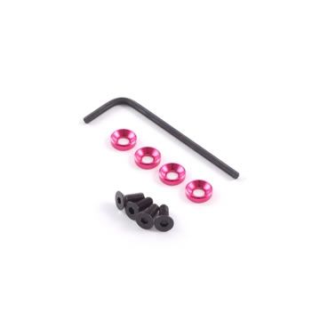 Fastrax M3 Engine Mounts W/F.H.Screws Pink FAST147PK