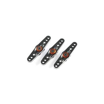 Fastrax 25T Black Aluminium Dbl Servo Horn (Savox/Futaba)