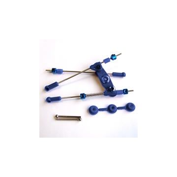 Fastrax Pre-Assembled Throttle/Brake Linkage Set Blue