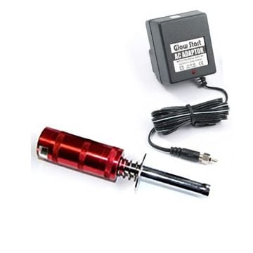 Fastrax Aluminium Metered Glow Starter With 2100Mah Ni-Cd and 2Pin Charger FAST50ME