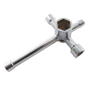 Fastrax 6-Way Cross Wrench (5.5 7 8 10 12 17Mm Hex Sizes)