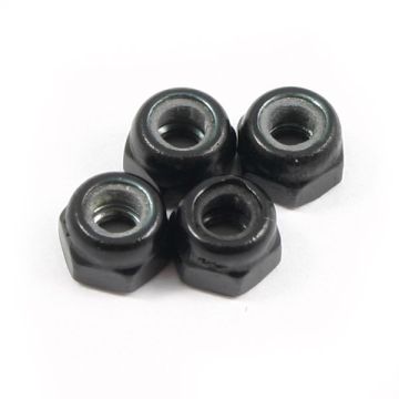 Fastrax M3 Black Locknuts (4Pcs)
