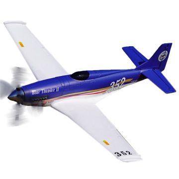 FMS 1100Mm P-51 Blue Thunder Artf W/Reflex W/O Tx/Rx/Batt