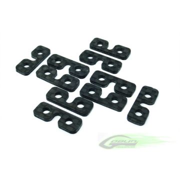 Carbon Fiber SERVO SPACER (10pcs) - Goblin 630/700 [H0075-S]