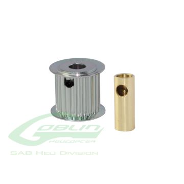 Aluminum Motor Pulley 23T (for 6/8mm motor shaft) H0175-23-S