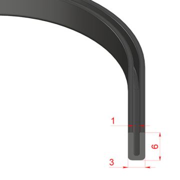 SAB Canopy Edge Protection length 1000mm