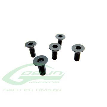 DIN 12.9 Flat Head Socket Cap M3x5 HC132-S