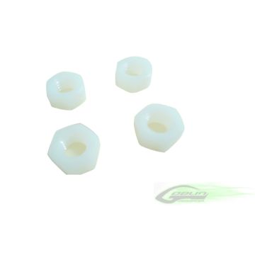 SAB M8 H6.5 Nylon Hex Nuts (4pcs)- Goblin 630/700 [HC224-S]