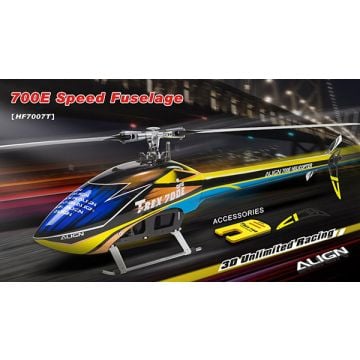 Align T-Rex 700E Speed Fuselage - Yellow and Blue HF7007