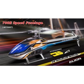 Align T-Rex 700E Speed Fuselage (Body only) – Blue and White HF7008