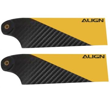 Align 95 Carbon Fibre Tail Blade - Yellow HQ0950ET