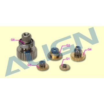 Align DS525 Servo Gear Set HSP52501T