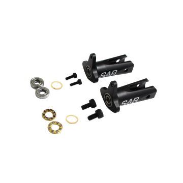 Aluminium Tail Blade Holders Black Matte Kraken 580 H1233-S