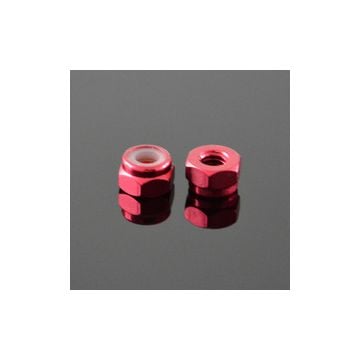 M5 (4 Pcs) CCW Lock Nuts Red AT-LockNutM5-CCW-Red