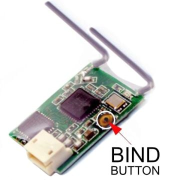 Kensun Receiver Satellite with Binding Button DSMX & DSM2 Compatible KEN-01015