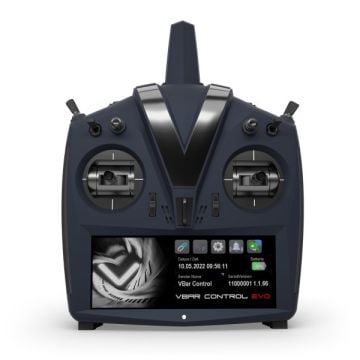 Mikado EVO+ Dark Blue VBar Control Transmitter with Full Digital Hall Gimbals 