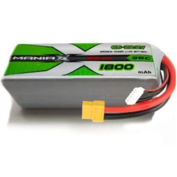 Maniax 6S 1800mAh 22.2V 35C LiPo MX1800-6S-35