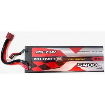 2S 5400mah 7.4V 100C Maniax Car Lipo MX5400-2S-100
