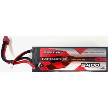 2S 5400mah 7.4V 60C Maniax Car Lipo MX5400-2S-60C