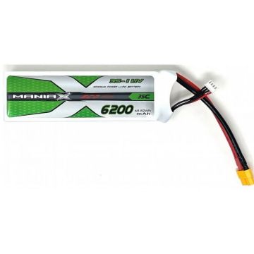 3S 6200mah 11.1v 35C Maniax Lipo MX6200-3S-35