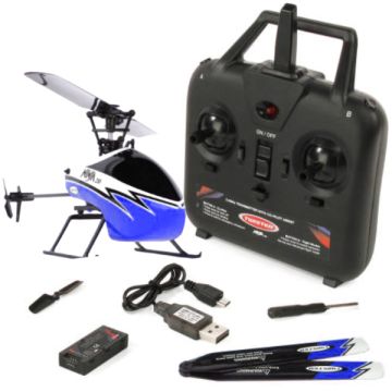 Ninja 250 Helicopter with Co-Pilot Assist, 6-Axis Stabilisation and Altitude Hold (Blue) TWST1001B