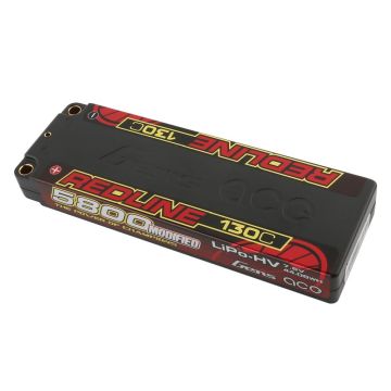Gens Ace LiPo HV Car Hard Case 2S 7.6V 5800mAh 130C RL with 5mm O-GC2H5800-130G5