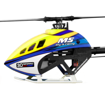 OMP Hobby M5 Helicopter KIT With Main and Tail Blades - Yellow