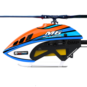 OMPHobby M6 Helicopter KIT With Main and Tail Blades - Orange