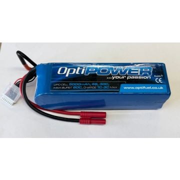 22.2v 6S 5000mah (Slight Seconds) 30C OptiPower OPR50006S-seconds