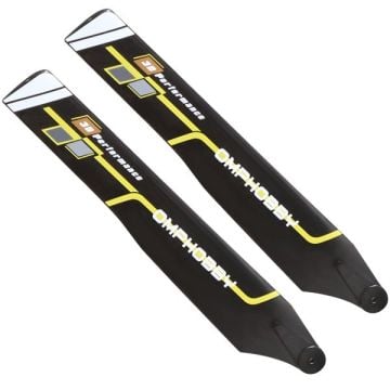 Omp Hobby Main Blade 125-（hard)-Racing Yellow