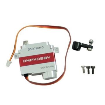OMPHOBBY M2 V2 Metal Servo - Red And Silver OSHM2122