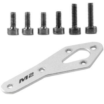 Omp Hobby Tail Motor Reinforcement Plate set-Silver OSHM2318W